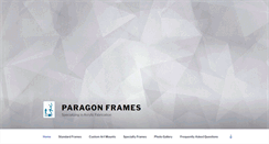 Desktop Screenshot of paragonframes.com