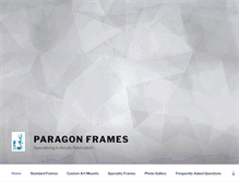 Tablet Screenshot of paragonframes.com